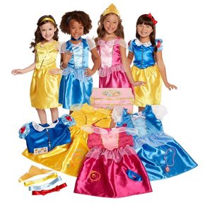 lot 5037 image: Disney Princess Dress Up Trunk Deluxe 21-Piece