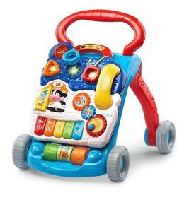 lot 5045 image: VTech Sit-To-Stand Learning Walker, Blue