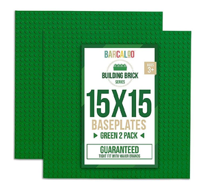 lot 5046 image: Barcaloo 15 Inch x 15 Inch Baseplate for Building Bricks