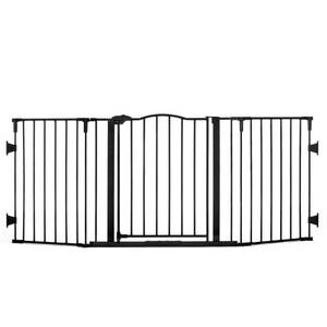 lot 5067 image: Regalo Deluxe Home Accents 74-Inch Widespan Safety Gate, Includes 4 Pack of Wall Mounts