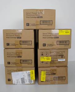 lot 5092 image: 7 Pack of Xerox Phaser Fujifilm 6270 Photobook Printer - Cyan Cartridge M 16145606