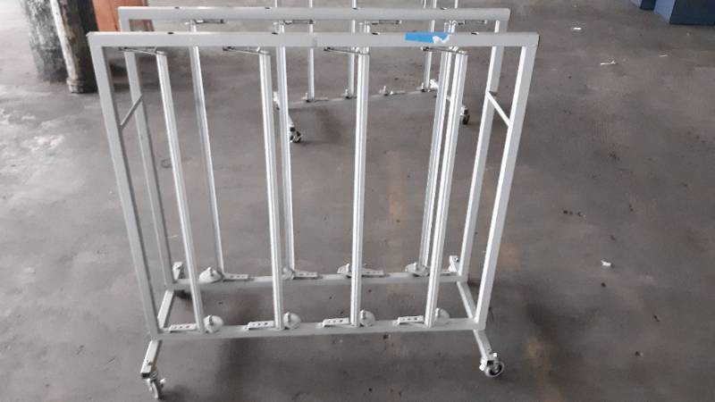 lot 7692 image: Bulman 36 Vertical 8 Roll Paper Rack