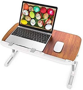 lot 15831 image: Laptop Table for Bed, TaoTronics Foldable Lap Desks, Bed Desk Height Adjustable,