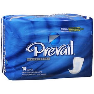 lot 15855 image: Prevail Maximum Absorbency Incontinence Male Guards, 14 Count