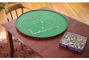 lot 15864 image: Bits And Pieces - Round Jigsaw Puzzle Spinner - Puzzle Accessories- Lazy Susan -