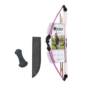 lot 15866 image: Bear Archery Scout Youth Bow Set Includes Arrows, Armguard, Arrow Quiver, and Recommended for Ages 4 to 7 �� Flo Orange