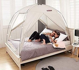 lot 15875 image: Besten Premium Indoor Tent Medium Gray With A Tablet Pocket.