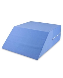 lot 15884 image: DMI Ortho Bed Wedge Elevated Leg Pillow, Supportive Foam Wedge Pillow for Elevating Legs, Improved Circulation, Reducing Back Pain and More, 8 X 20 X 24, Blue