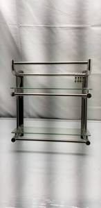 lot 15874 image: Two tier bathroom shelf