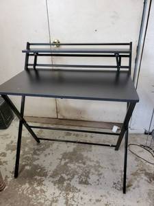 lot 15889 image: Jiwu 2-form Portable Folding Desk Small Space Home Office Laptop Writing Table