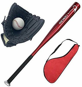 lot 15890 image: Agirlgle Baseball Bats for Kids, Teens Baseball Set with Ball Youth Baseball Toy, 25in Aluminum Alloy Bat, 10.5in Glovev (red bat)