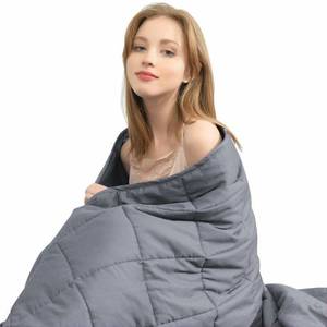 lot 15894 image: Ourea Adult Weighted Blankets (20 lbs, 60�� x 80��, Queen Size) Heavy Blanket, Breathable Cotton with Glass Beads