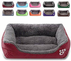 lot 15898 image: Felicificer Dog Bed,Super Soft Warm Pet Bed,Rectangle Non Slip Bottom Washable Pet Bed Puppy Dog Mat Pad Cat Sleeping Cushion Suits for Daily Use