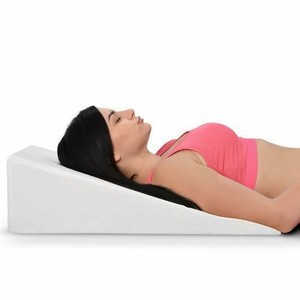 lot 15900 image: Ebung Bed Wedge Pillow With Memory Foam Top - Ideal For Comfortable - Restful Sleeping