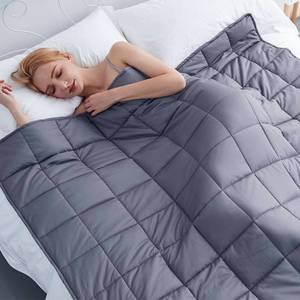 lot 15914 image: GSLE Weighted Blanket (Grey, 60x80 Queen Size 20 lbs), Hypoallergenic Cozy Heavy Blanket - Say Goodbye to Restlessness, Usher in a Era of Peace and Fresh Sleep