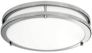 lot 15950 image: Flush Mount Ceiling Light, 16 inch, 23W (200W Equivalent
