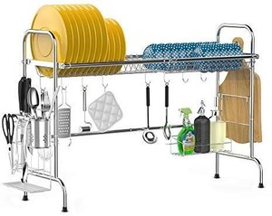 lot 15957 image: Over the Sink Dish Drying Rack, iSPECLE Large