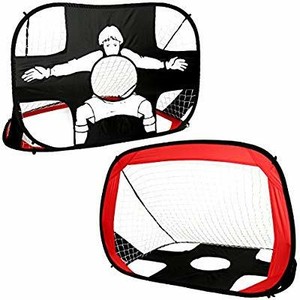 lot 15970 image: Eggsnow 2 in 1 Soocer Goal for Kids Pop Up Kids Soccer Net Soccer Target with Carry Bag Perfect for Backyard Indoor Outdoor Sports and Practice