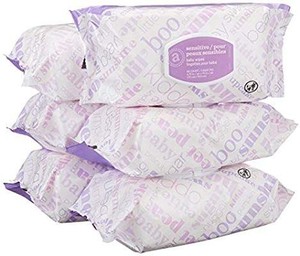 lot 17473 image: Amazon Elements Baby Wipes, Sensitive 6 Count, Flip-Top Packs