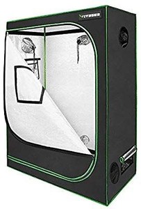 lot 17499 image: VIVOSUN Hydroponic Mylar Grow Tent with Tool Bag, Observation Window and Floor Tray for Planting Growing
