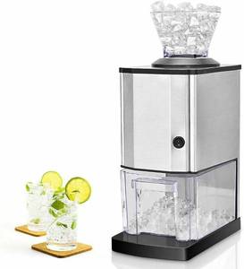 lot 17506 image: Costzon Electric Ice Crusher, Stainless Steel Ice Shaved Machine wLarge Ice Container, Suction Cups, Quick Heat Dissipation, for Party, Gathering, Home