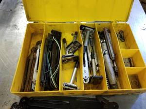 lot 2262 image: Divided Trays w Misc Parts  Pieces