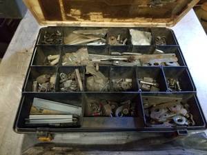 lot 2263 image: Divided Trays w Misc Parts  Pieces