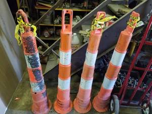 lot 2271 image: Lot of 4 Construction Caution Cones