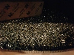 lot 2283 image: Bin Full of Assorted Fasteners  Bin Not Included