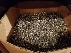 lot 2286 image: Bin Full of Screws  Bin Not Included