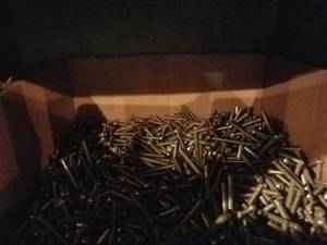 lot 2293 image: Bin Full of Rivets  Bin Not Included
