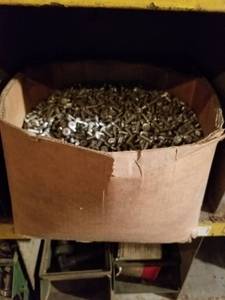 lot 2297 image: Bin Full of Rivets  Bin Not Included