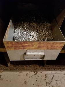 lot 2299 image: Bin Full of Rivets  Bin Not Included