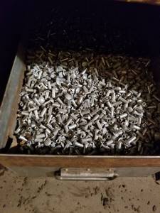 lot 2301 image: Bin Full of Rivets  Bin Not Included