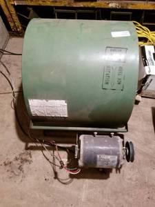 lot 2326 image: Commercial Fan wEmerson Electric AC Motor Model SA55NXWR-4552