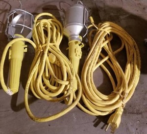 lot 2323 image: Pair of Trouble  Drop Lights