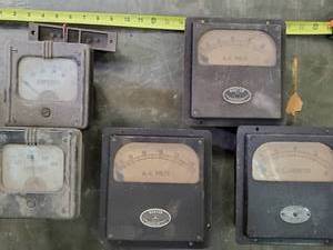 lot 2395 image: Lot of Norton Amp Meters