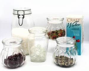 lot 3532 image: Glass Jars, Vases and Vase Fillers - Large Lot