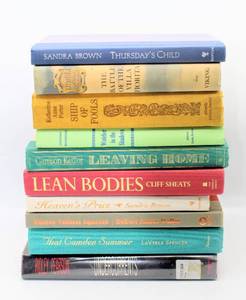 lot 3480 image: (10) Fiction Books - Sandra Brown, LaVyrle Spencer, Rumer Godden, Ridley Pearson ....