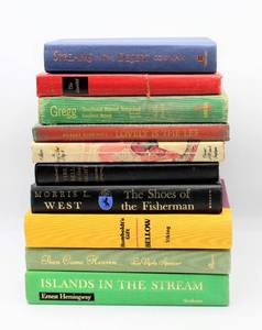 lot 3481 image: (10) Hardback Books - Ernest Hemingway, Bellow, LaVyrle Spencer,