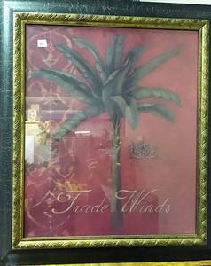 lot 3509 image: Framed and Matted Picture Trade Winds 26 x 30