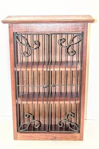 lot 3457 image: 24 Tall x 16 Wide 7 Deep Display Cabinet Wall Mountable with 3 Shelves