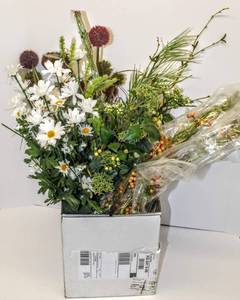 lot 3614 image: 3 Brand New 48 Strands of Berries, Artificial Fruit, Assorted Artificial Bunches of Flowers