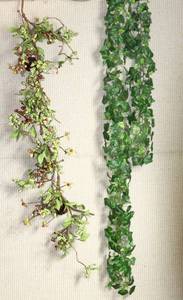lot 3643 image: (1) Mountain Berry Wreath Garland and (1) Ivy Garland