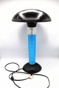 lot 3645 image: Unique Lamp with Blue Water and Center of Clear Cylinder Rotates when lamp turned on - Works