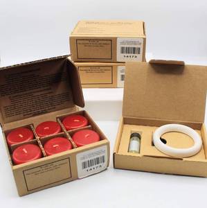 lot 3656 image: Home Interiors Baked Apple Pie Candle Lot - 18 Votives and 1 Light Bulb Oil Scent Ring - All new in packaging