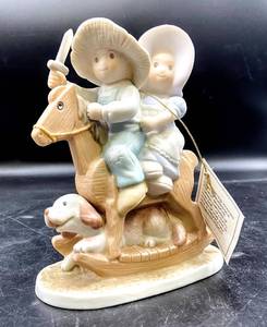 lot 3633 image: 5 Circle Of Friends by Masterpiece Figurines The Home Run, On Top Of The World, The Family Hour, Onward Christian Soldiers, The Saints Go Marching