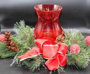 lot 3688 image: Holiday Centerpiece 26 Long x 14 Wide x 10 Tall