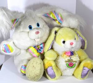 lot 3779 image: (2) Adorable Large Stuffed Bunnies Ready For their New Forever Home, Easter is coming