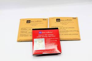 lot 3695 image: (3) Sets of 2 Home Interiors Candle Jar Toppers - New in Packages